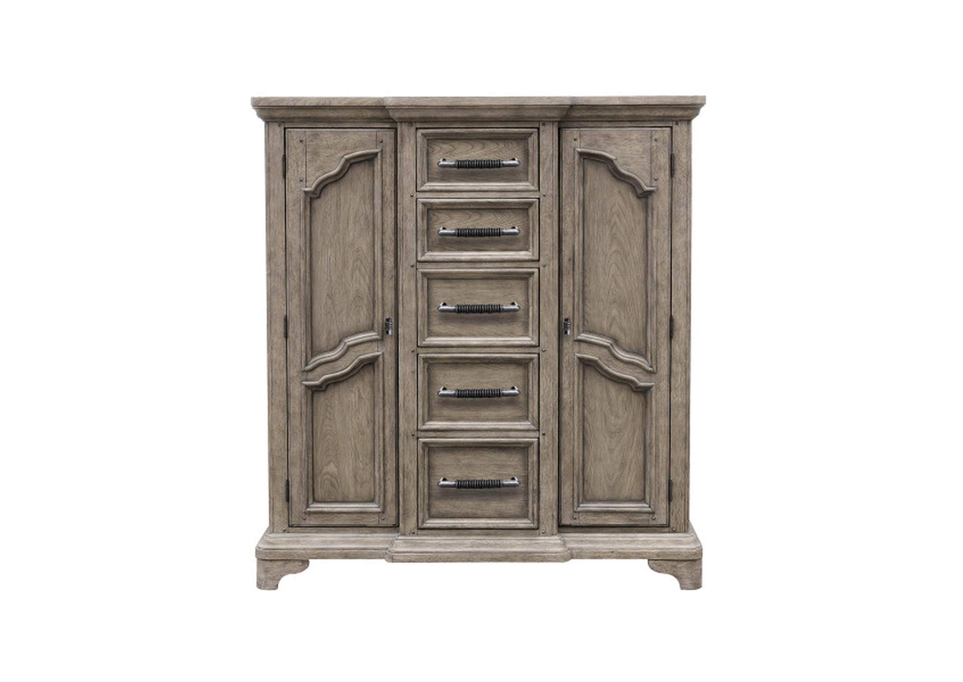 Bristol 9 Drawer Door Chest in Elm Brown,Pulaski Furniture