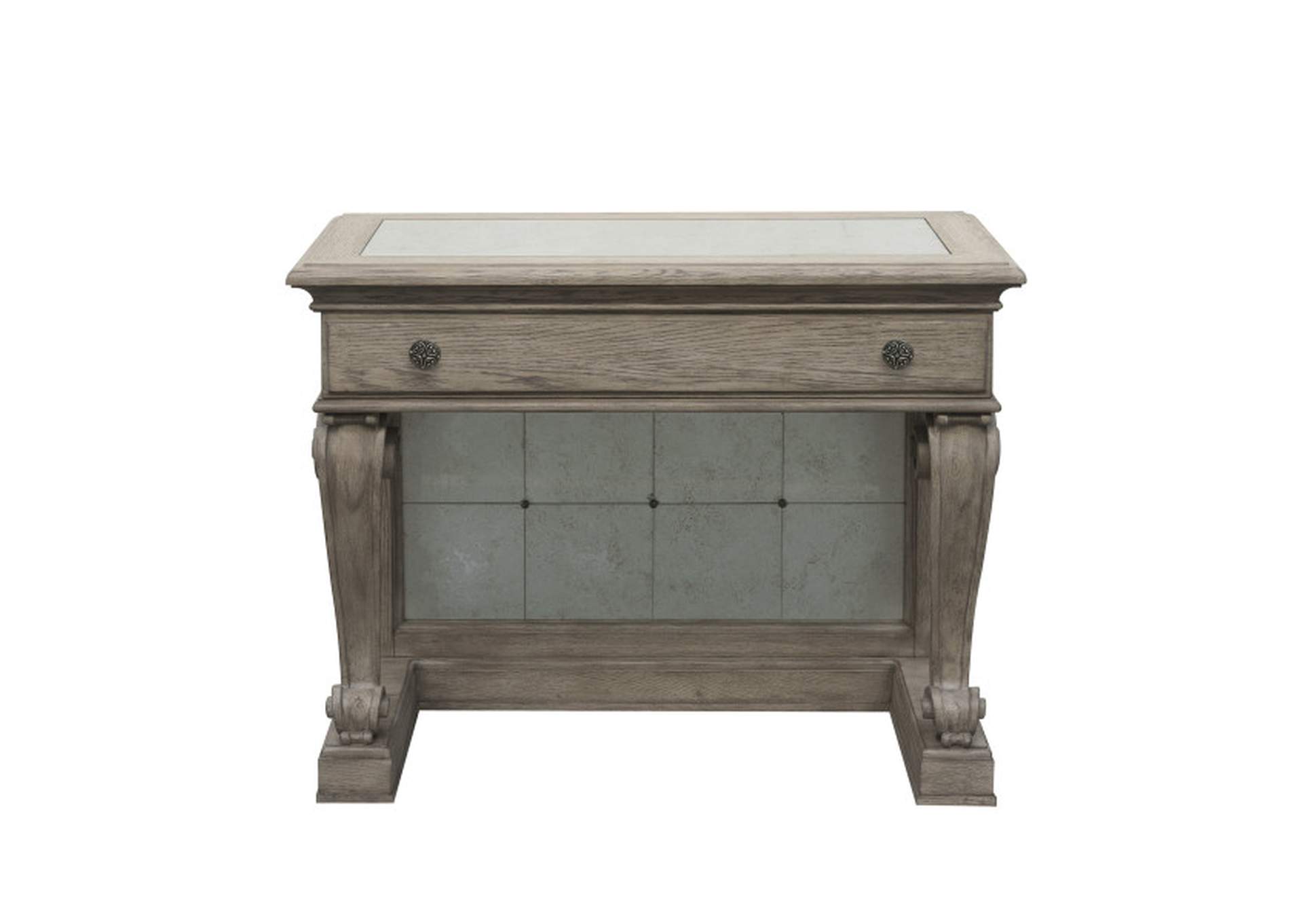 Ella Bedside Table in Gray,Pulaski Furniture