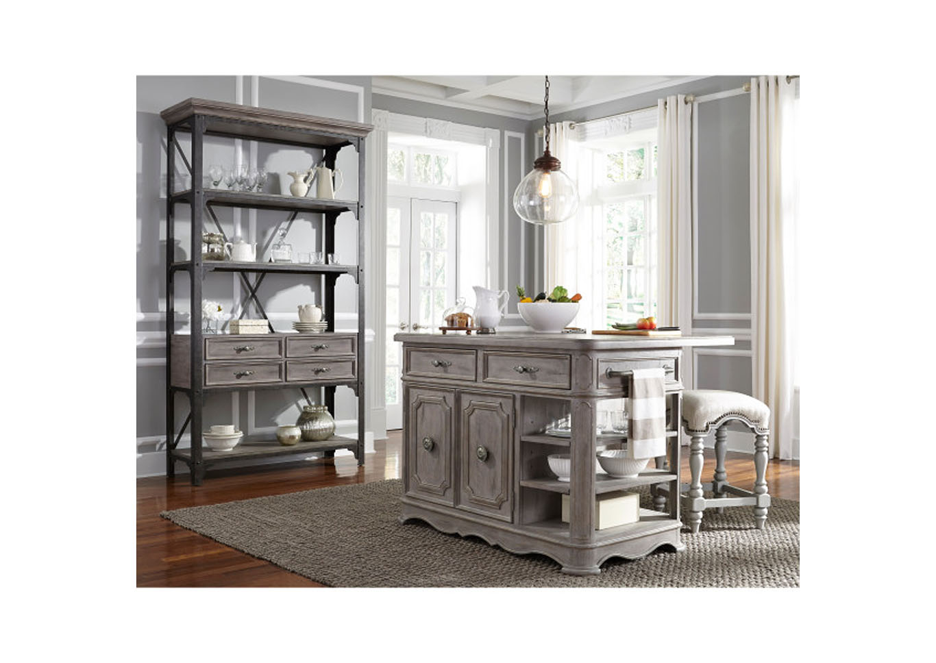 Simply Charming Kitchen Island,Pulaski Furniture