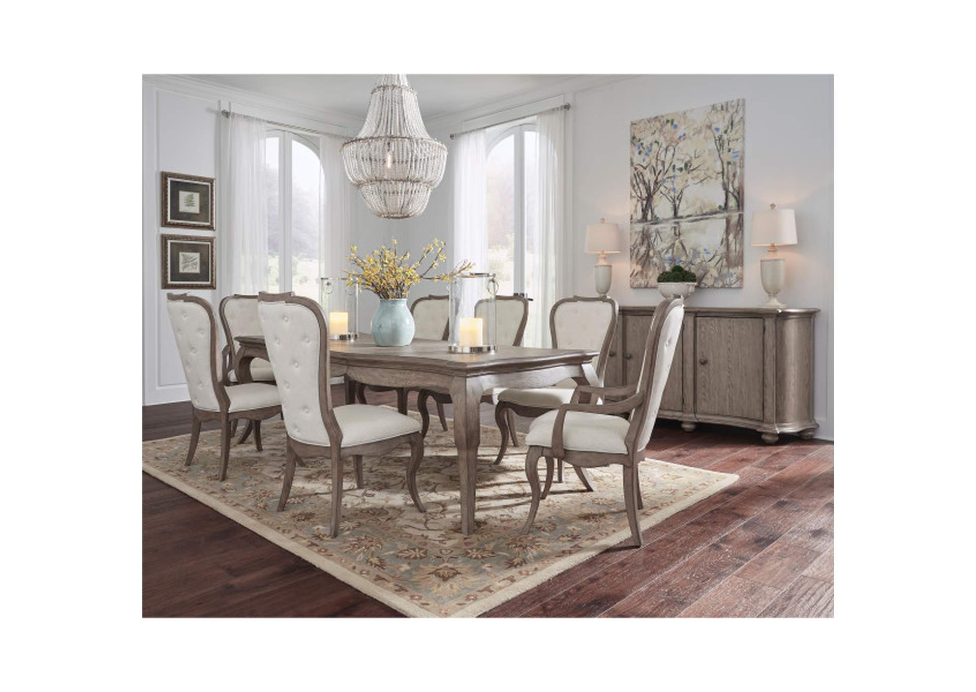 Ella Leg Table in Gray,Pulaski Furniture