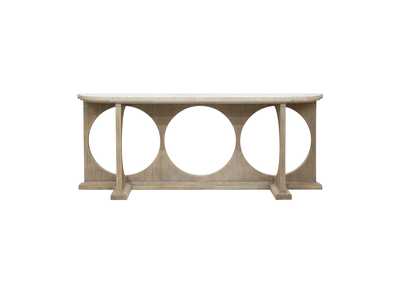 Modern Entryway Console Table with Concrete Top