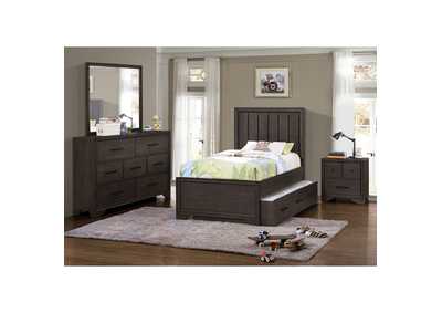 Image for Kids Trundle Bed Unit in Espresso Brown