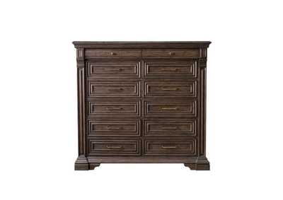 Image for Bedford Heights 12 Drawer Master Chest in Estate Brown