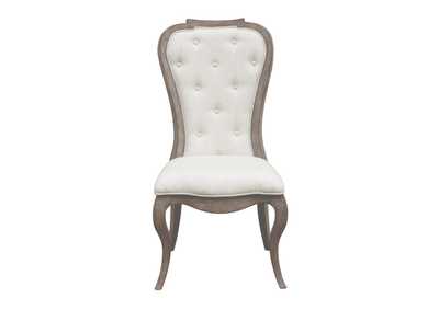 Image for Ella Upholstered Back Side Chair 2 Piece in Gray