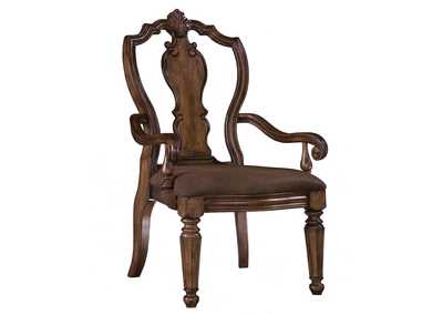 San Mateo Carved Back Arm Chair