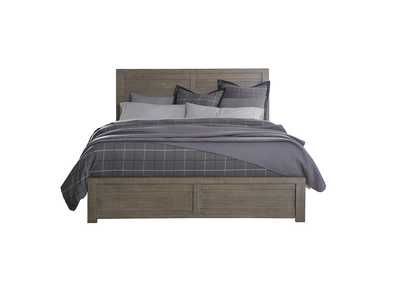 Ruff Hewn Full Panel Bed in Weathered Taupe