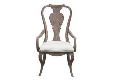 Image for Ella Splat Back Arm Chair 2 Piece in Gray