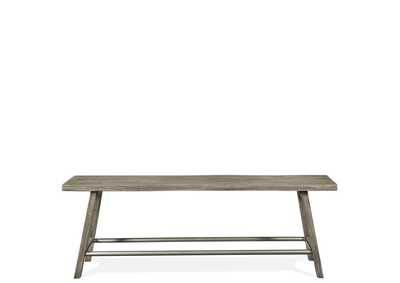 Waverly Sandblasted Gray Counter Height Din Bench 1in
