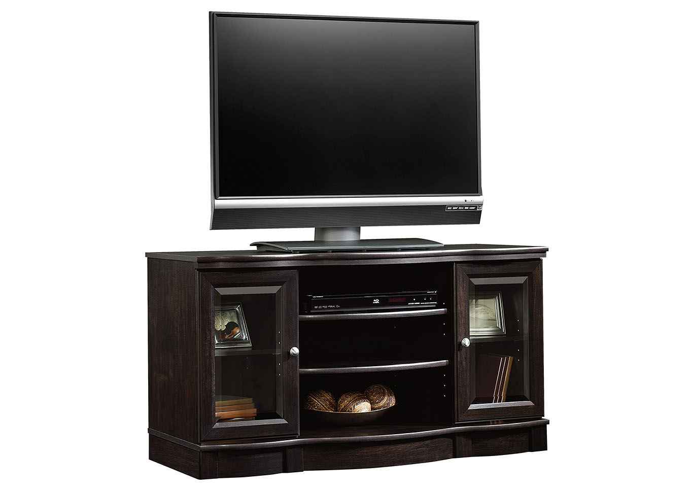 Regent Place Estate Black Panel Tv Stand,Sauder