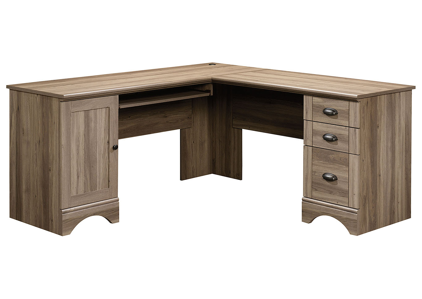 Harbor View Salt Oak Corner Computer Desk,Sauder