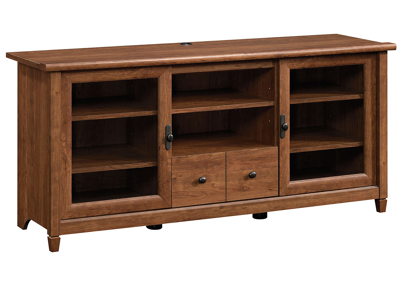 Edge Water Auburn Cherry Entertainment Credenza,Sauder