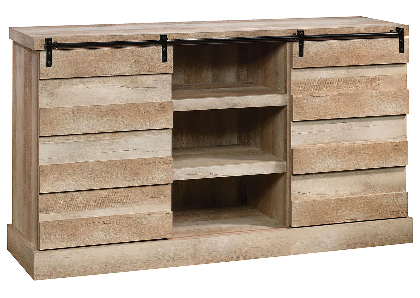 Cannery Bridge Lintel Oak Credenza,Sauder