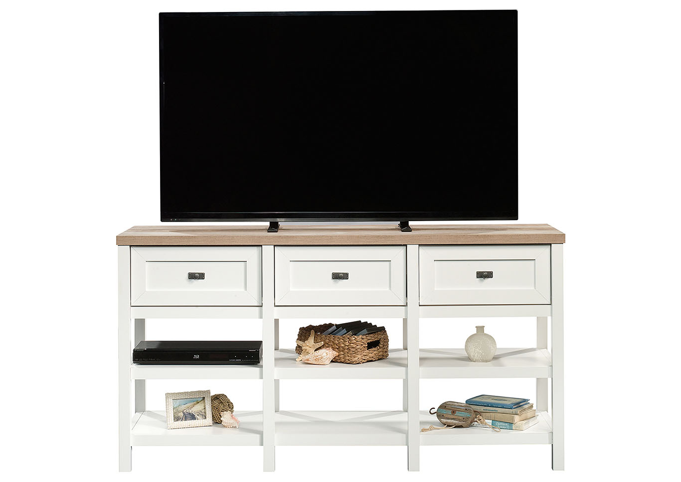 Cottage Road Soft White Entertainment Credenza,Sauder