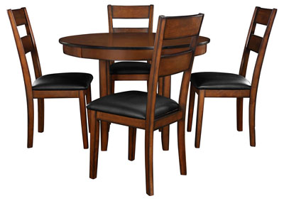 Pendwood Brown Dining Table w/4 Side Chair
