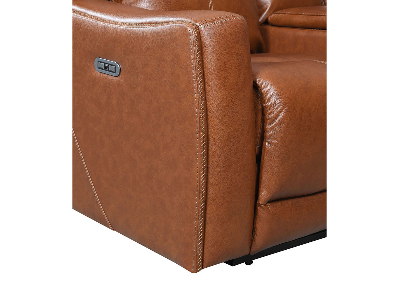 Natalia Brown Recliner Pwr/Pw,Steve Silver