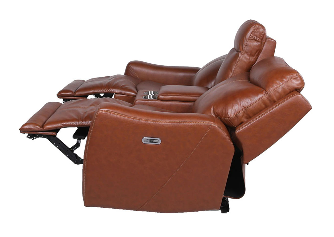 Natalia Brown Recliner Pwr/Pw,Steve Silver