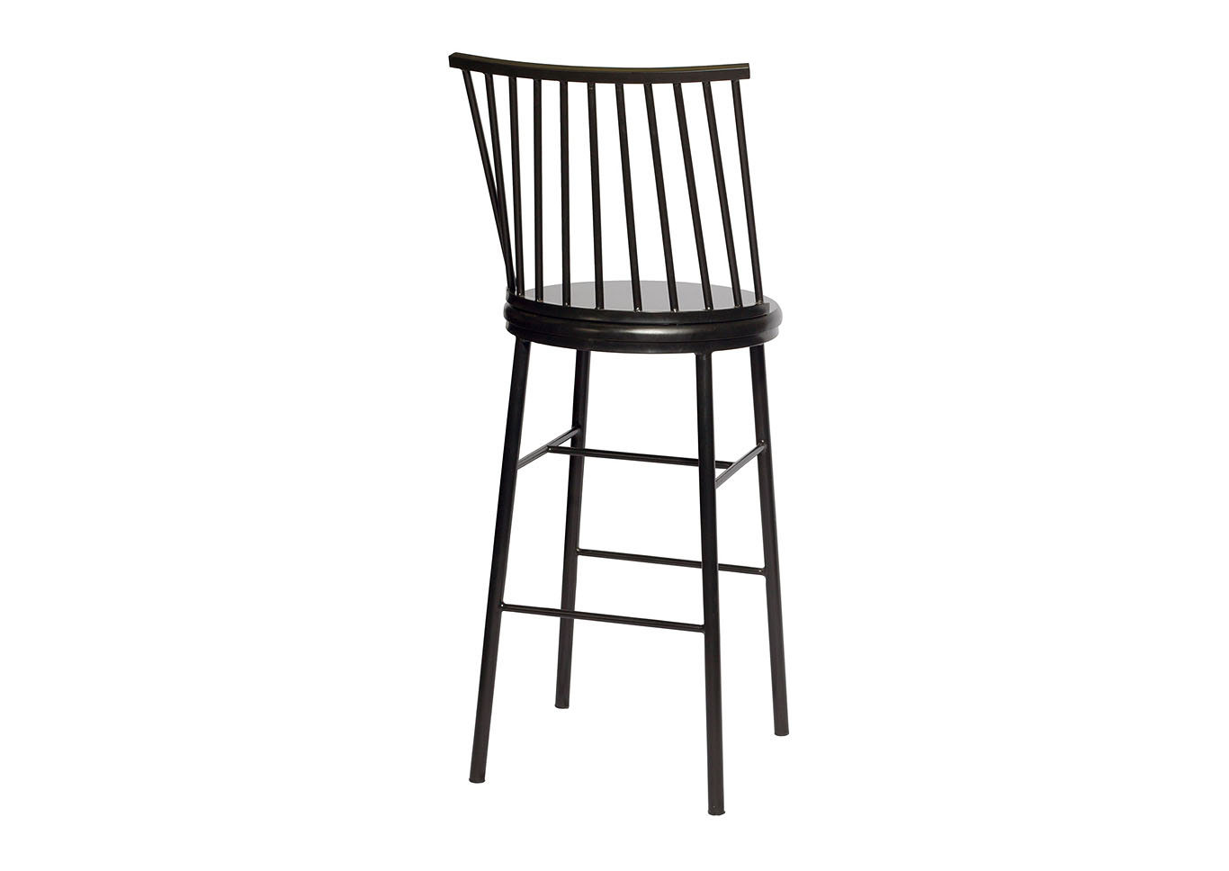 Frida Black Bar Stool [2/ctn],Steve Silver