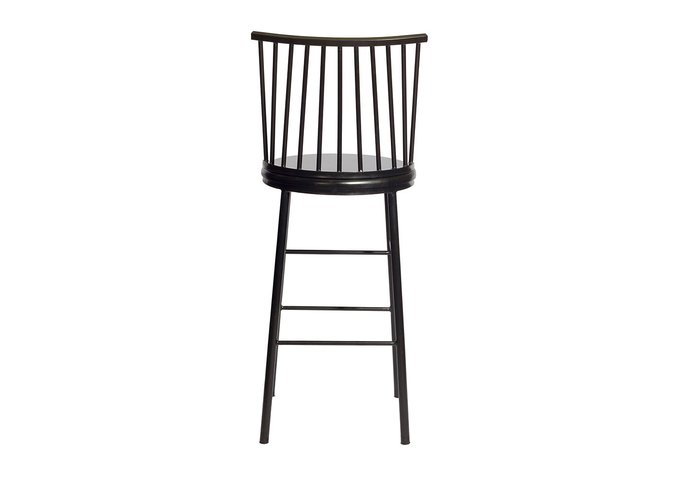 Frida Black Bar Stool [2/ctn],Steve Silver