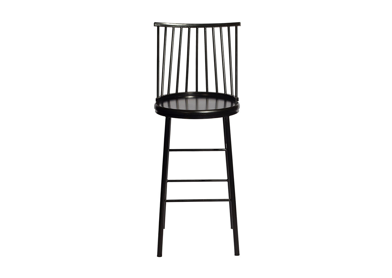 Frida Black Bar Stool [2/ctn],Steve Silver