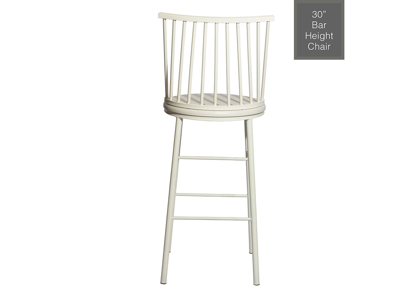 Frida White Bar Stool [2/ctn],Steve Silver