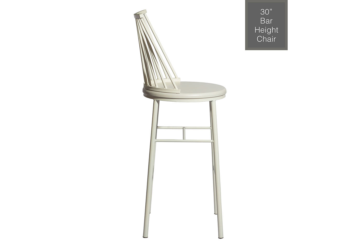 Frida White Bar Stool [2/ctn],Steve Silver