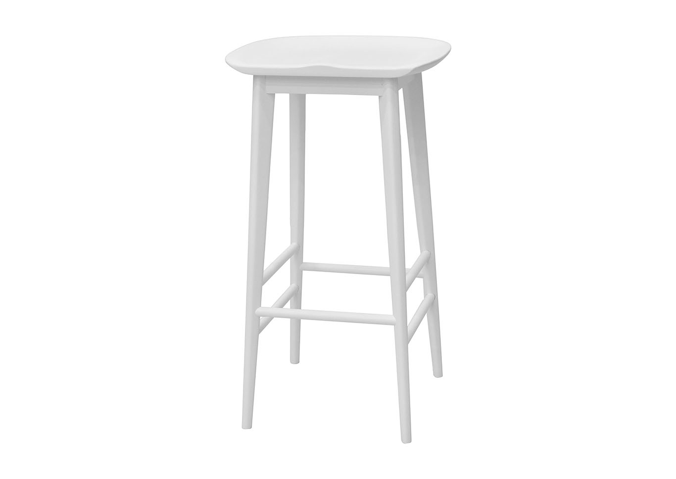 Hilton White Bar Stool,Steve Silver