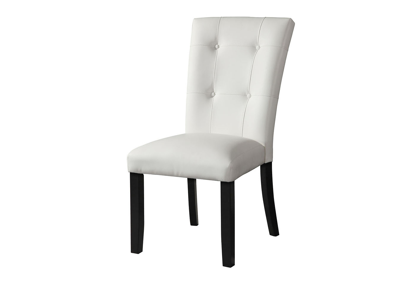 Markina White PU Side Dining Chair [2/Ctn],Steve Silver