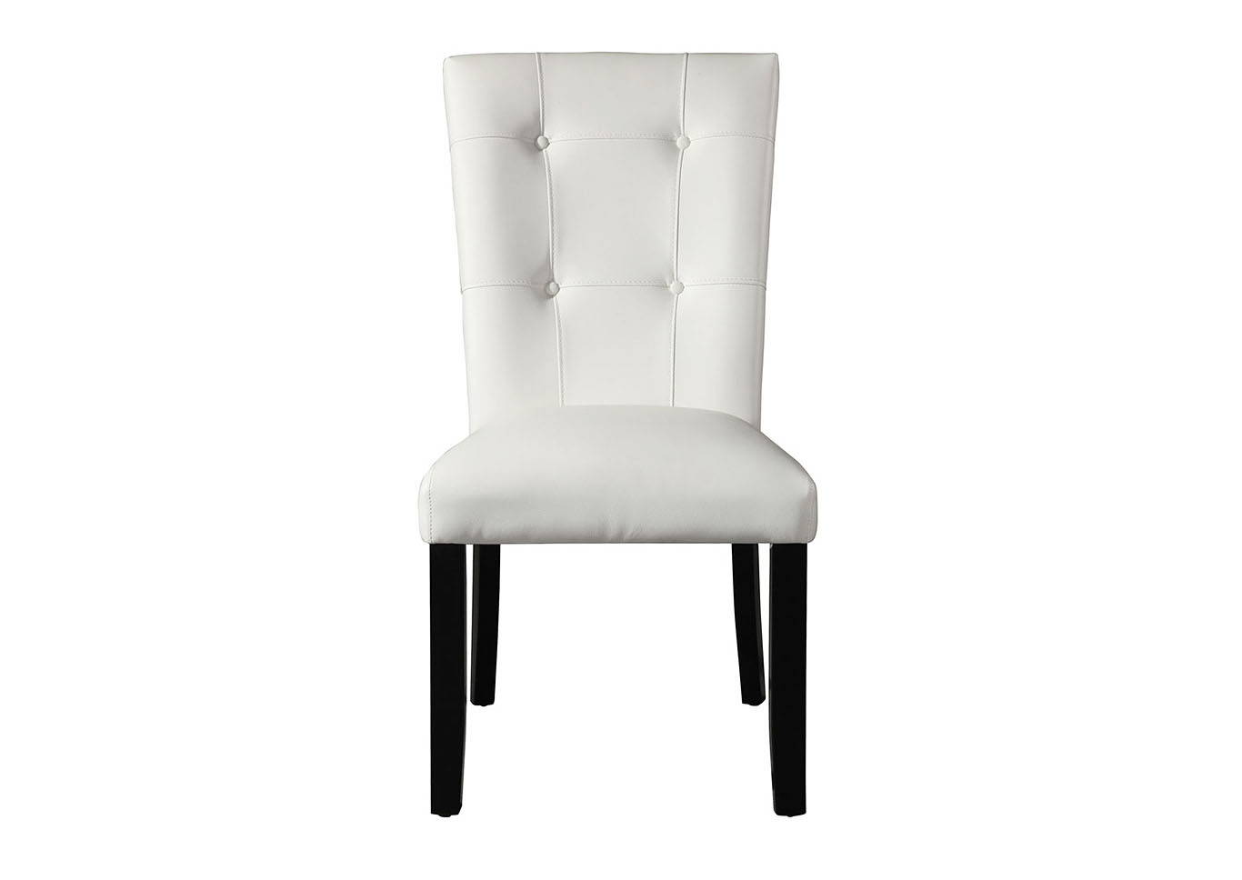 Markina White PU Side Dining Chair [2/Ctn],Steve Silver