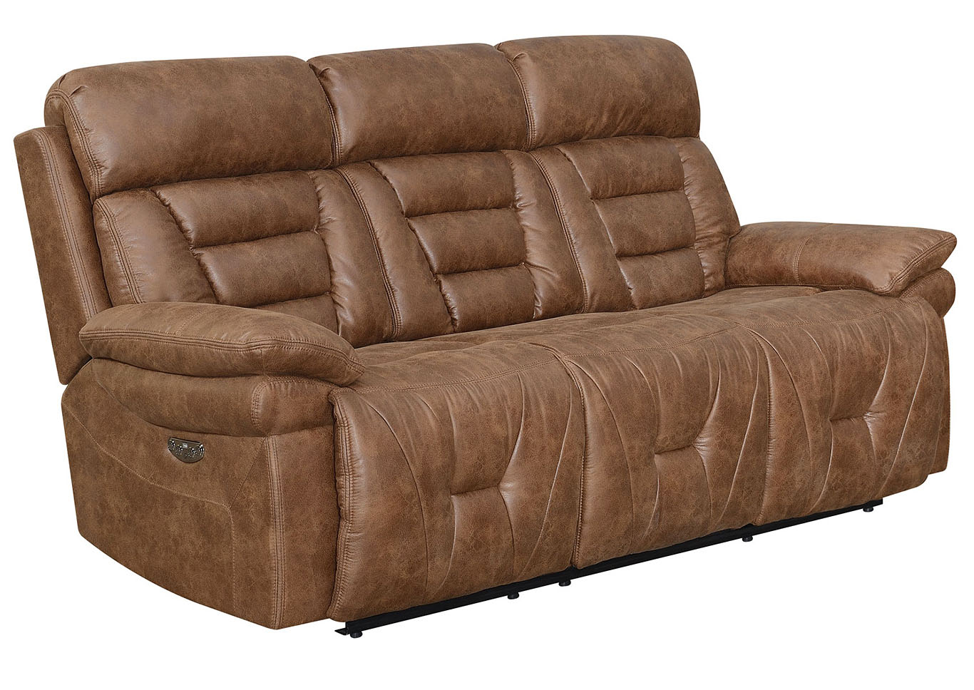 Brock Cinnamon Console Loveseat Power^2,Steve Silver