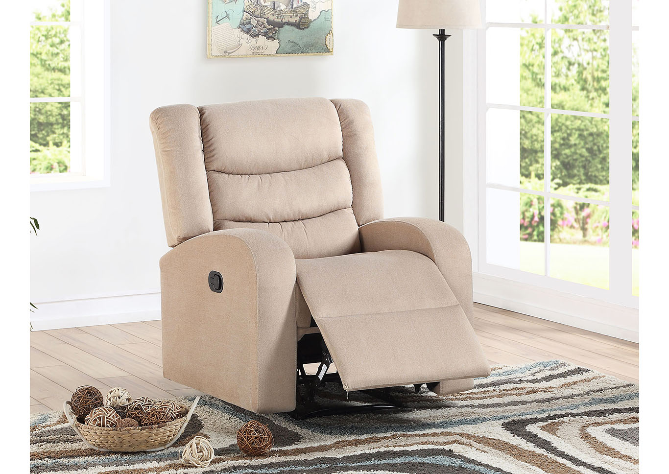 Madeline Grey Recliner,Steve Silver