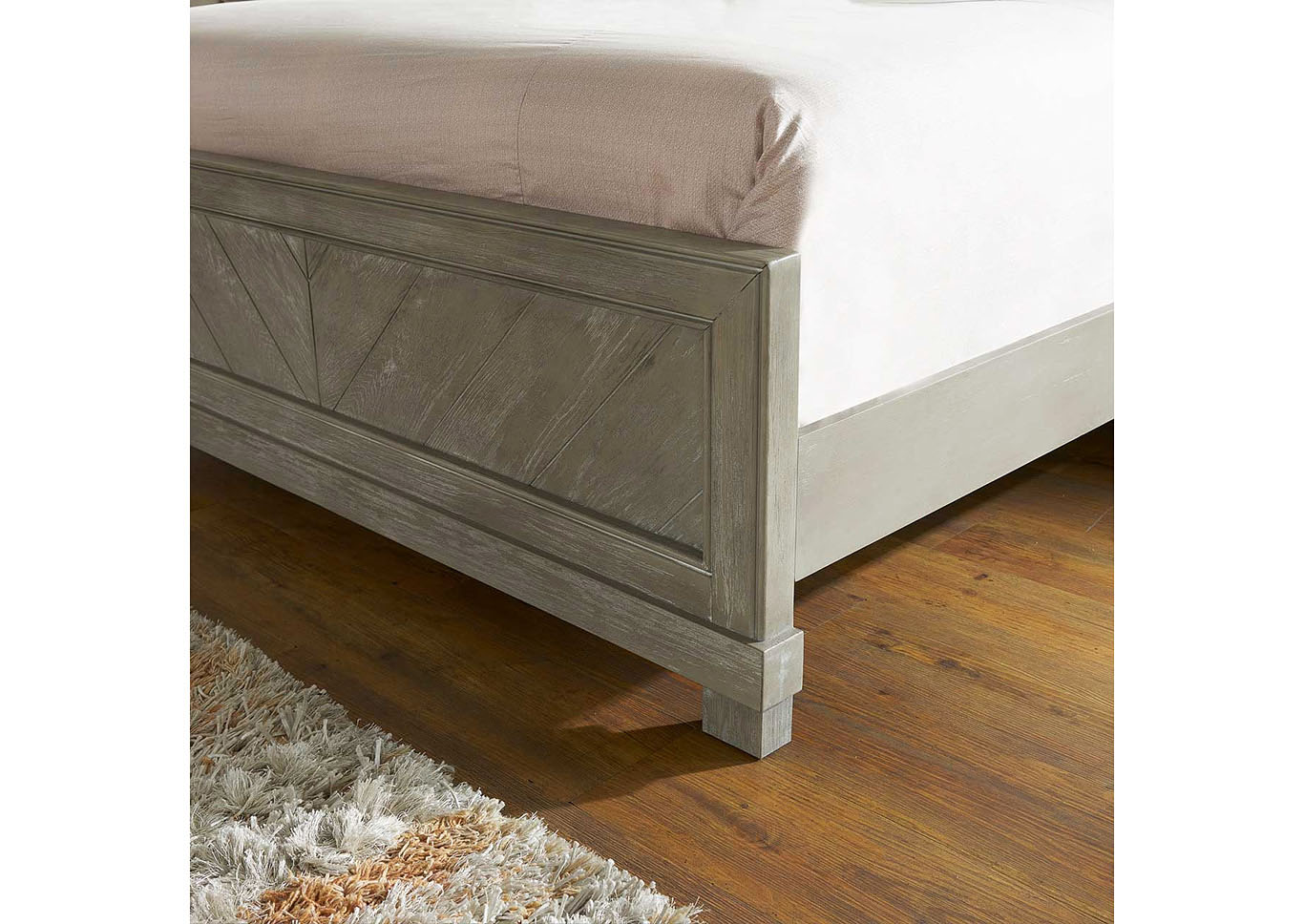 Montana Grey Panel King Bed,Steve Silver