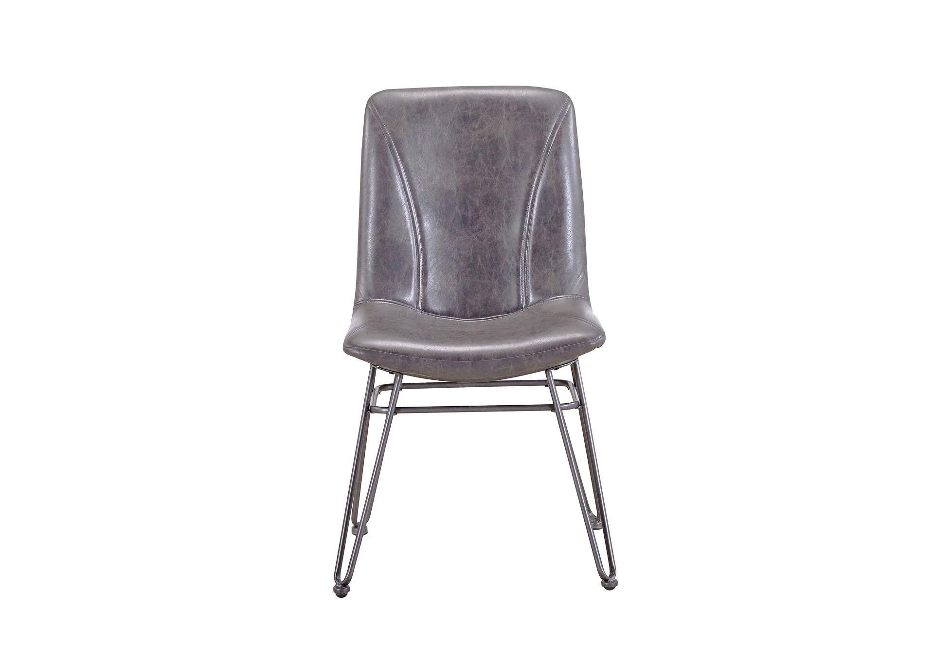 Derek Grey PU Side Dining Chair [2/Ctn],Steve Silver