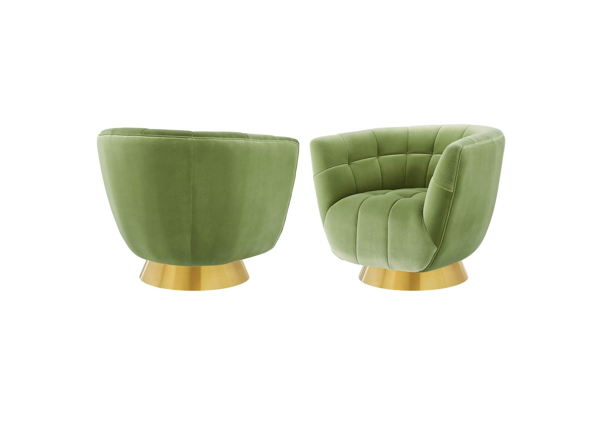 Hanna Avocado Swivel Chair,Steve Silver