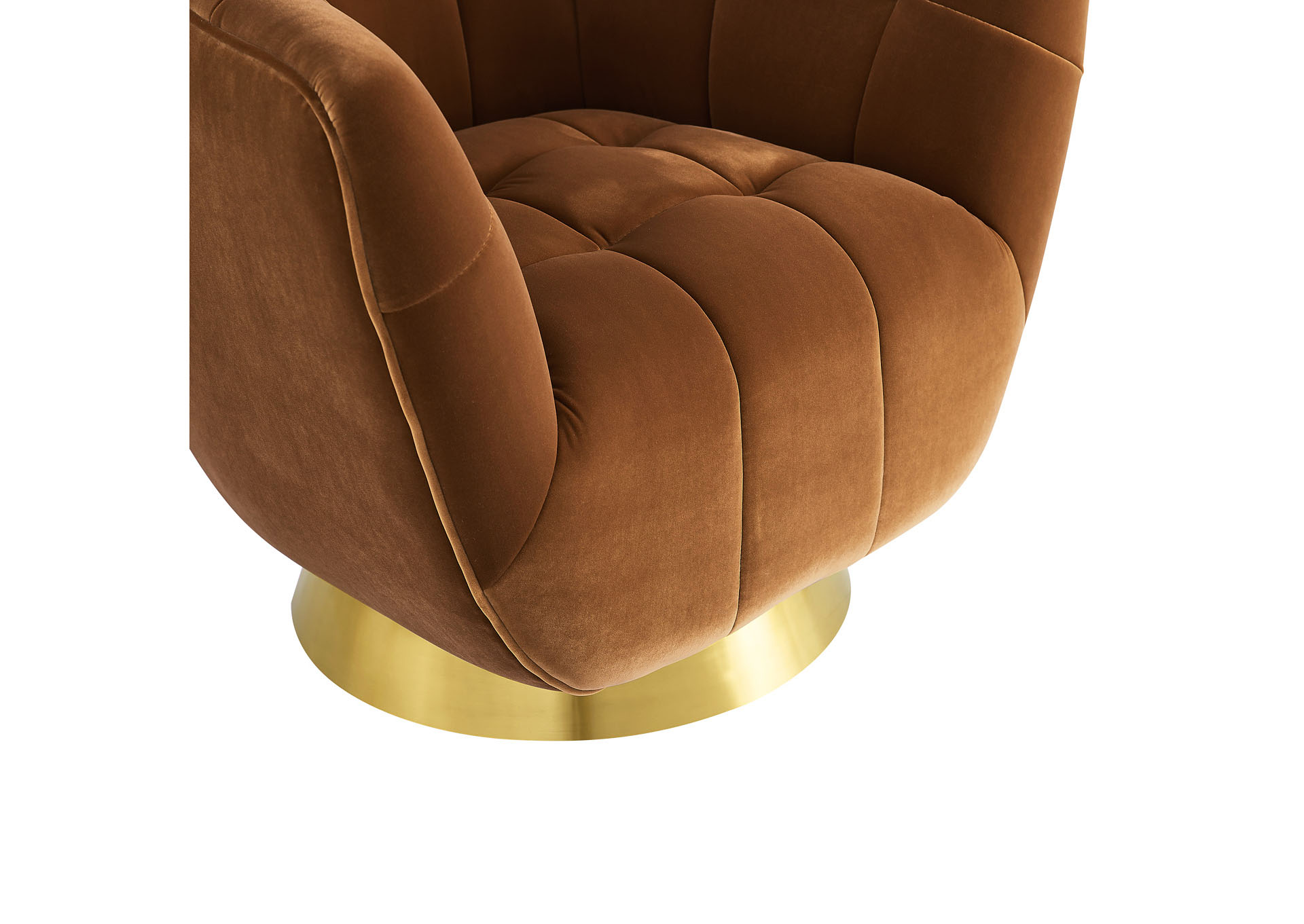 Hanna Rust Swivel Chair,Steve Silver