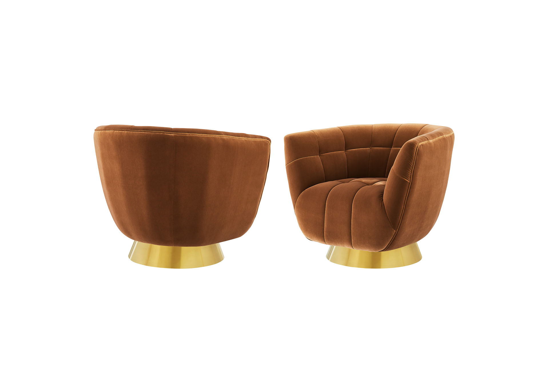 Hanna Rust Swivel Chair,Steve Silver