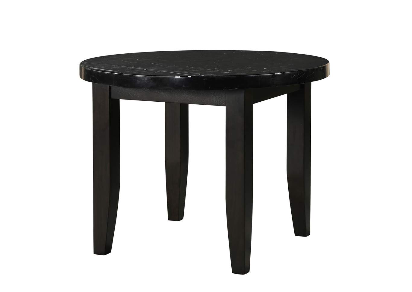 Markina Black Round Marble Top Dining Table,Steve Silver