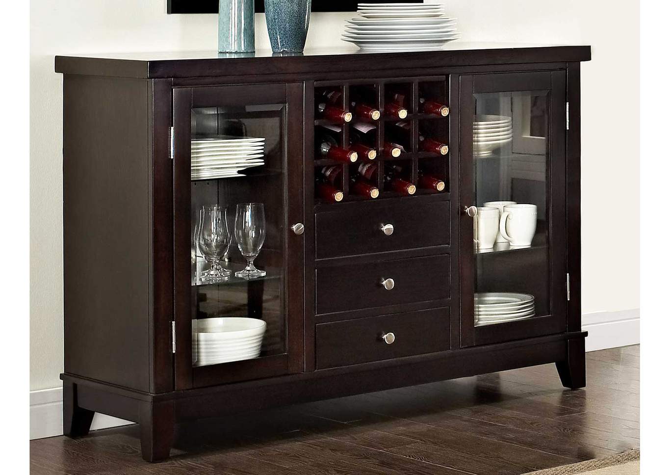 Movado Dark Brown Server,Steve Silver