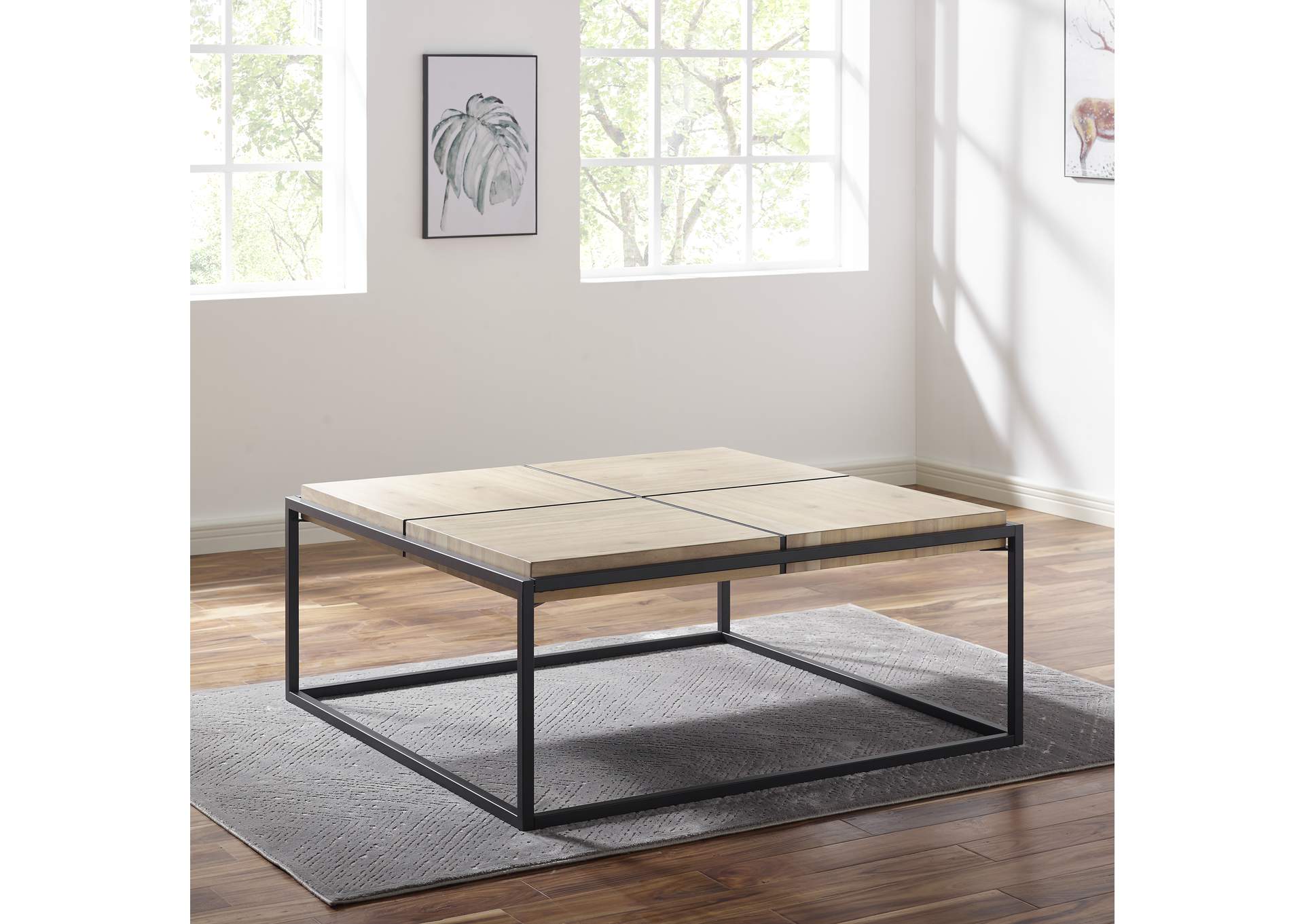 Oaklee Beige Coffee Table,Steve Silver