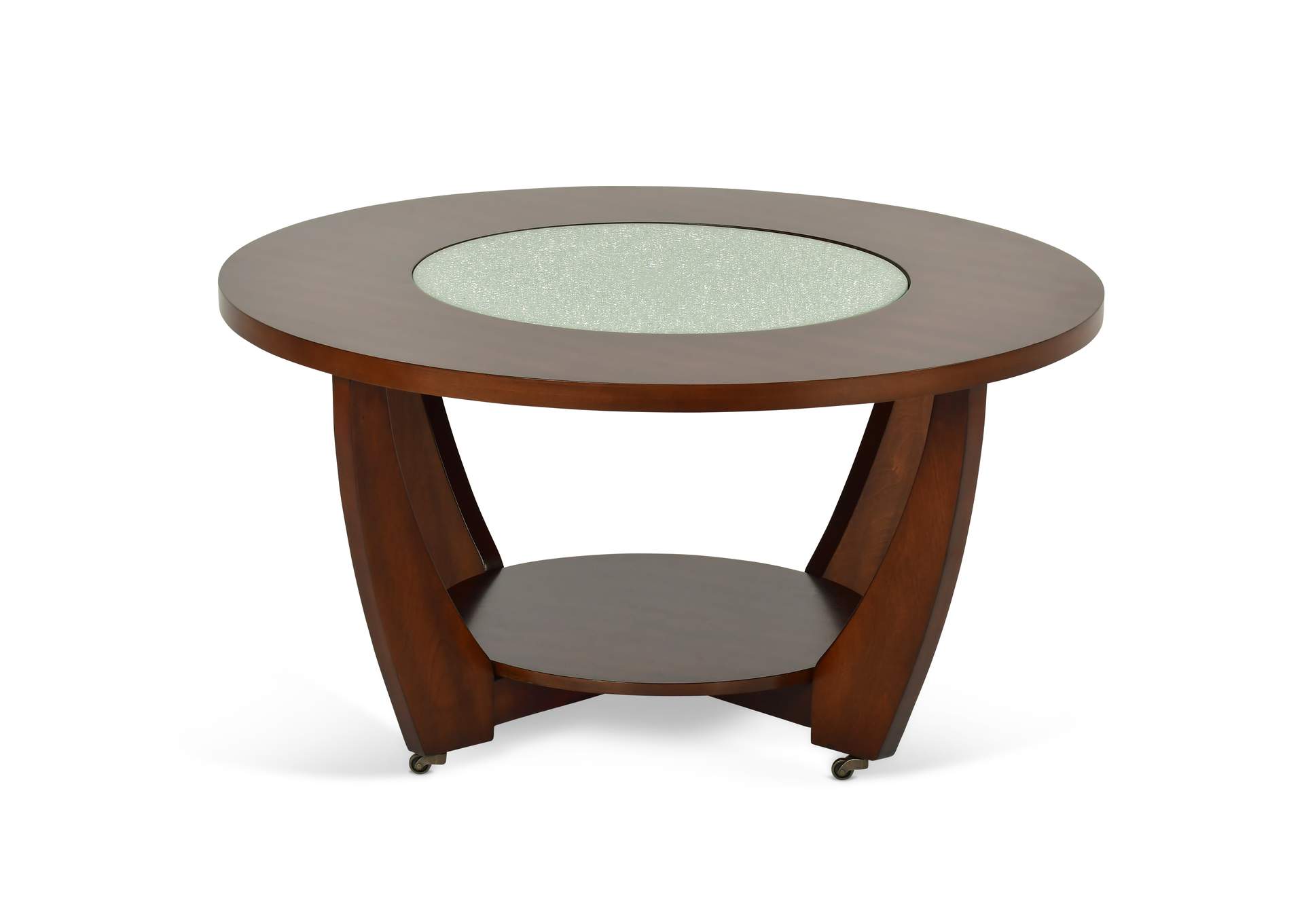 Rafael Brown Cocktail Table w/Casters,Steve Silver