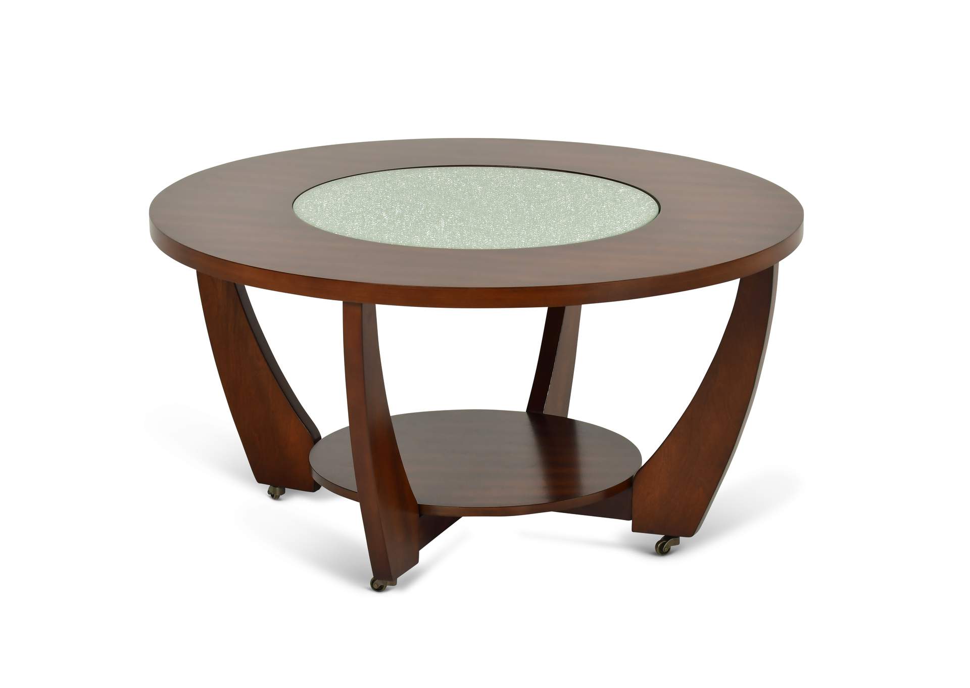 Rafael Brown Cocktail Table w/Casters,Steve Silver