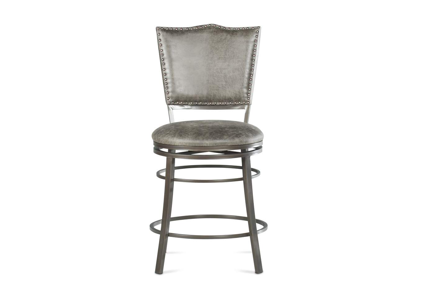 Sari Grey Swivel Counter Stool [2/ctn],Steve Silver