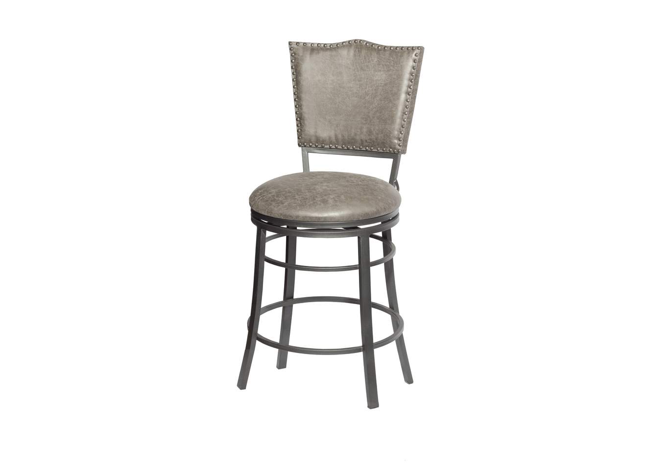 Sari Grey Swivel Counter Stool [2/ctn],Steve Silver
