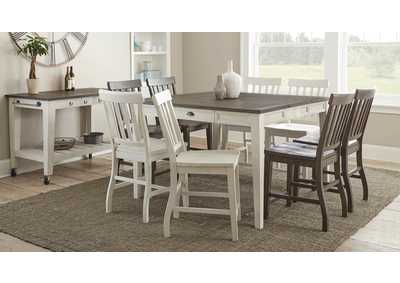 Image for Tacoma Dark Oak Starburst Round Dining Set W/ 4 Chairs