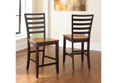 Image for Abaco Brown Counter Dining Chair [2/Ctn]