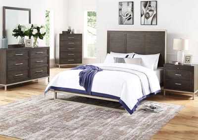 Image for Broomfield Brown Panel Queen Bed