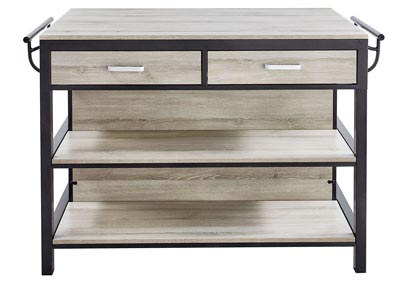 Image for Carson Weathered Driftwood Counter Kitchen Table