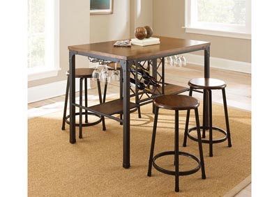 Image for Rebecca Weathered Oak Counter Stool [2/ctn]