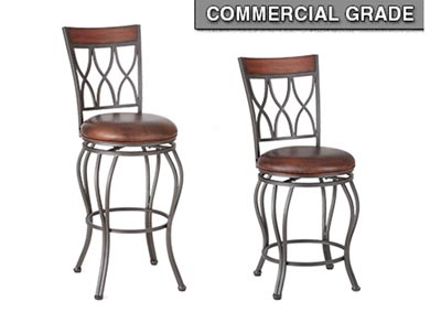 Image for Wallen Brown Swivel PU Bar Stool [1pc/ctn]