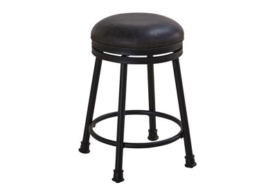 Image for Claire Brown PU Swivel Counter Stool [2/ctn] 16"x16"x24" [1/2" Memory Foam]