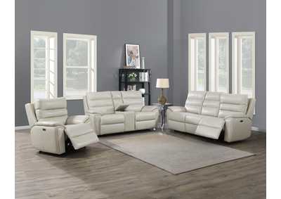 Image for Duval Ivory Power-2 Recliner Armchair & Loveseat